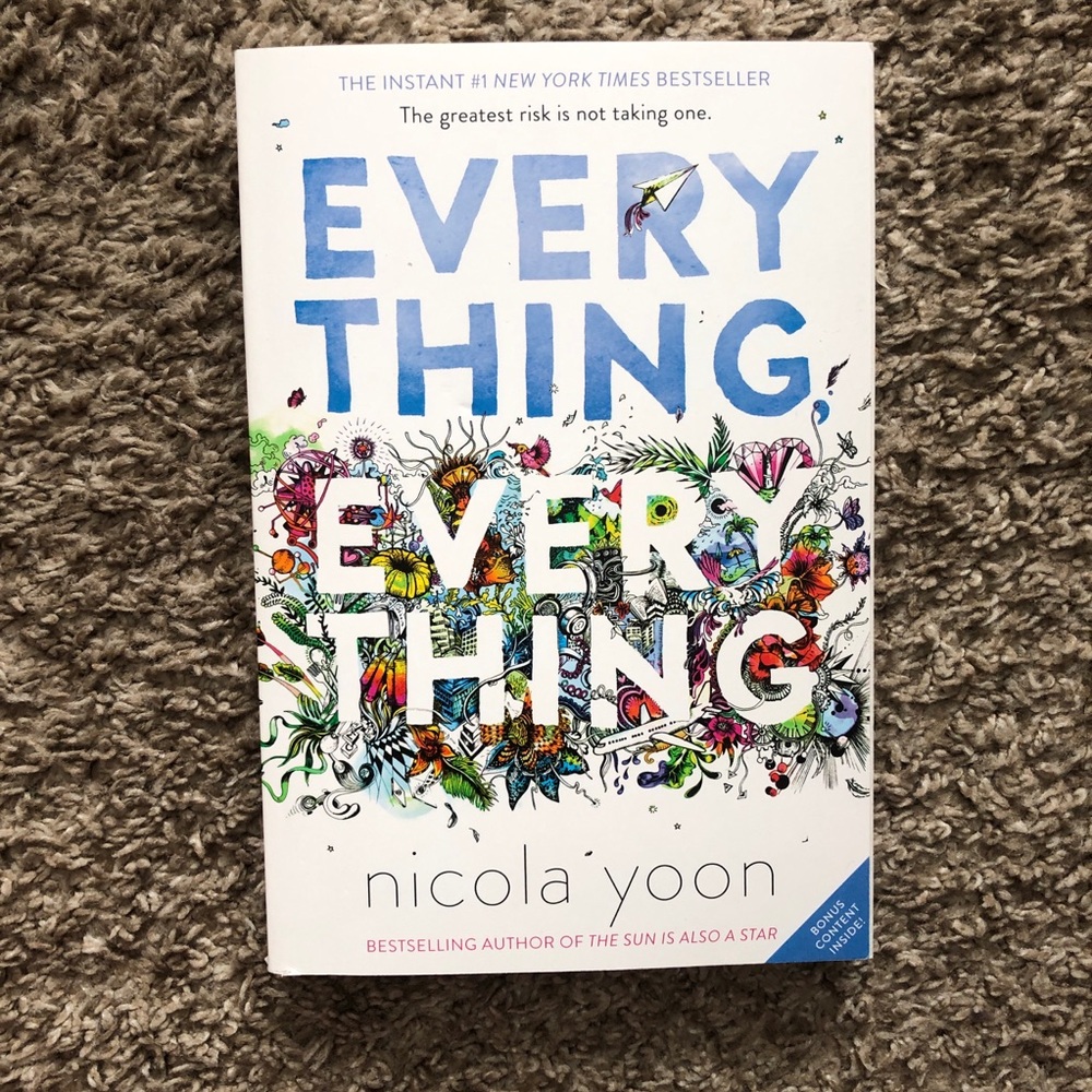 SIGNED Everything Everything by Nicola Yoon (paperback book)